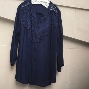 Navy blue blouse